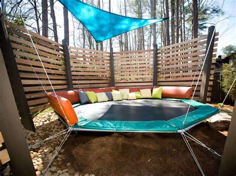 Trampoline Backyard Ideas For Tons Of Outdoor Fun - arinsolangeathome