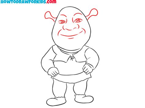 Shrek Face Drawing