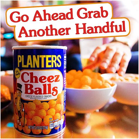 Planters Cheez Balls Original Cheese Flavored Snacks 2.75 OZ (Pack of 2)