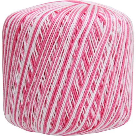 Threadart 100% Pure Cotton Multicolor Crochet Thread - Size 10 - Color ...