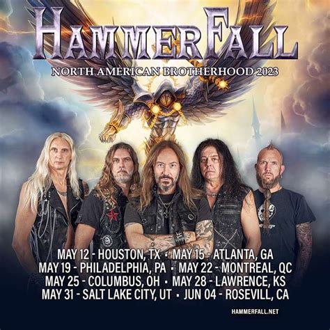 Hammerfall announce North American Brotherhood 2023 tour - Lambgoat