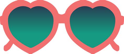 Heart Sunglasses SVG Cut File - Snap Click Supply Co.