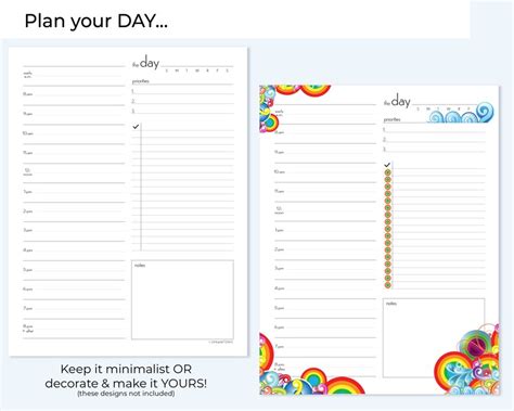 Printable Planner Bundle, Year, Month, Week, Day, Savings, Expenses, and Checklist. Map Out Your ...