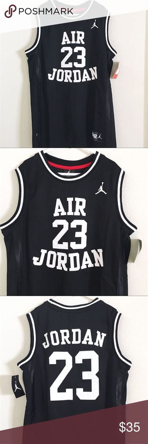 Nike Air Jordan 23 Black Basketball Jersey Size L | Air jordans, Jordan ...