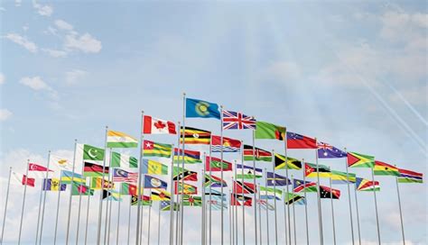 Premium Photo | The flag of the commonwealth of nations with the flags ...