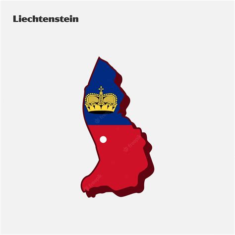 Premium Vector | Liechtenstein Country Flag Map Infographic