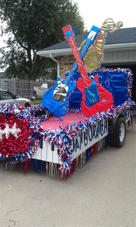 Homecoming parade float. Panthers Rock 'Em! | Parade float decorations ...