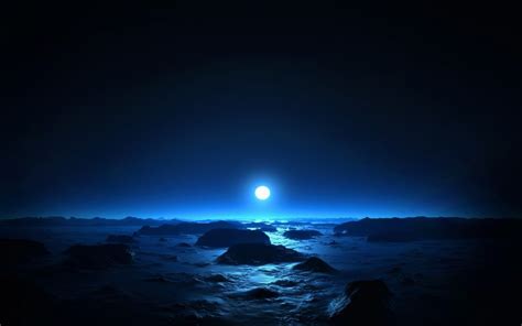 ocean, Moon Wallpapers HD / Desktop and Mobile Backgrounds