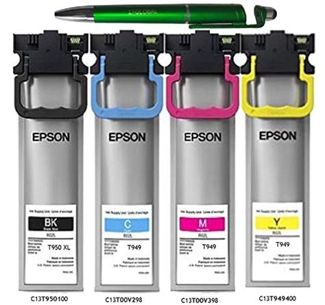 Epson Work| Force Pro WF-C5790 C5720 Ink 4 Colors (Set of 4) T950XL ...