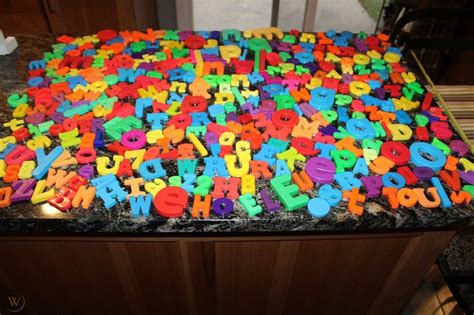 Lot of 350 Magnetic Number Letters Alphabet Fisher Price Playskool Craft Project | #1952642908