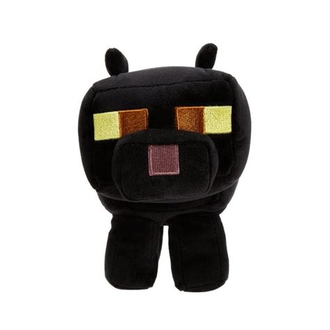 Minecraft Black Cat Plush Character, 8-inch Collectible Soft Doll Inspired by the Video Game ...