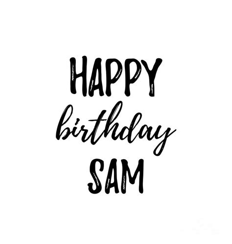 Happy Birthday Sam Digital Art by Funny Gift Ideas | Fine Art America