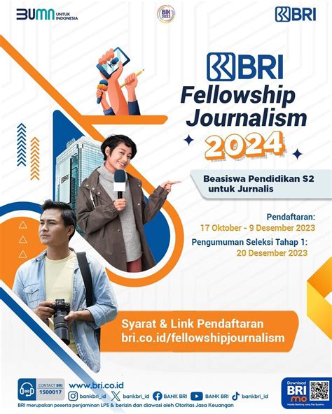 Mau Ikut Program BRI Fellowship Journalism? Ini Syaratnya - Melukis Takdir