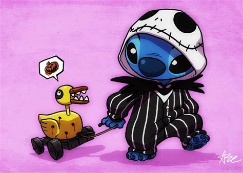 Stitch Jack Skellington 5x7 in 2021 | Stitch cartoon, Stitch drawing, Jack skellington drawing