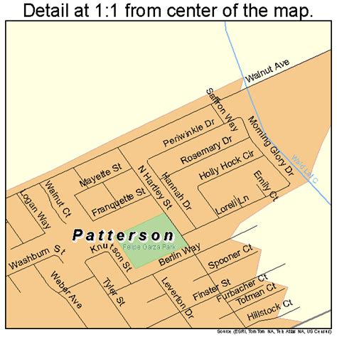 Patterson California Street Map 0656112