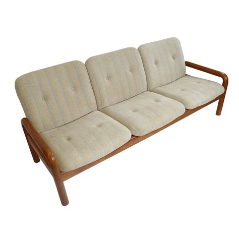 Vintage DScan Solid Teak Danish Modern Sofa Couch