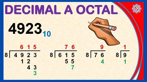 sí mismo Gracioso Dejar abajo convertir sistema octal a binario pañuelo de papel Rápido combate