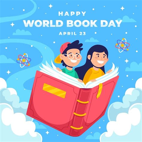 Premium Vector | Happy world book day background