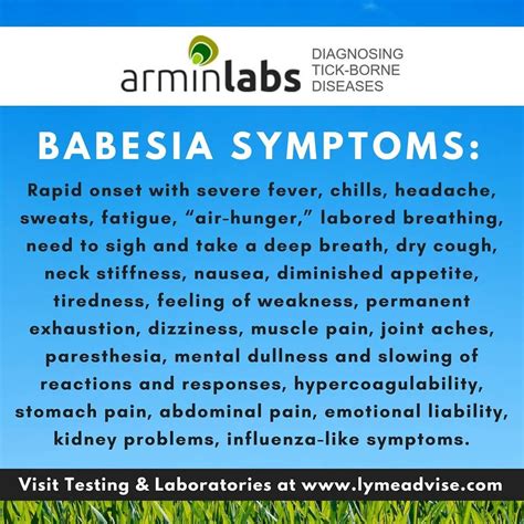 In case you were wondering if you have Babesia - ArminLabs put together ...