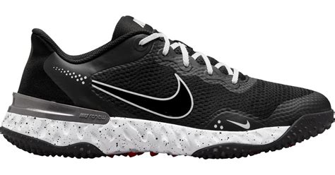 Nike Rubber Alpha Huarache Elite 3 Turf - Baseball Shoes in Black/Black ...