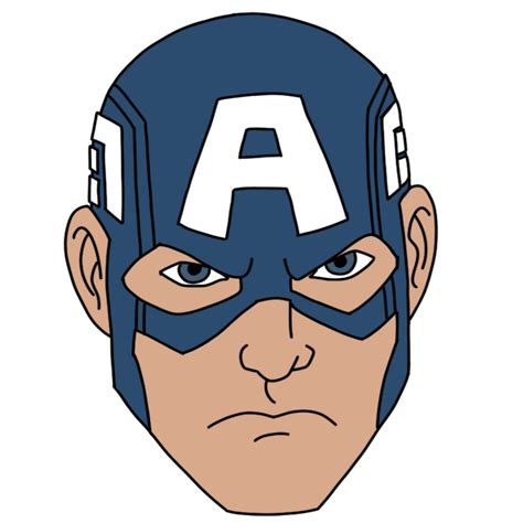 3 Ways to Draw Captain America : Face Portrait, Full Body, and Chibi Style - Improveyourdrawings.com