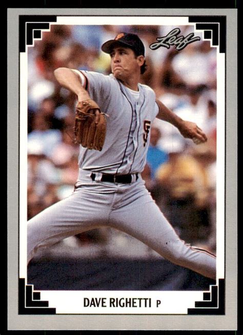 1991 Leaf Dave Righetti Baseball Cards #301 | eBay