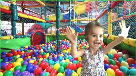 GIANT INDOOR PLAYGROUND for kids and family ball pit fun - YouTube