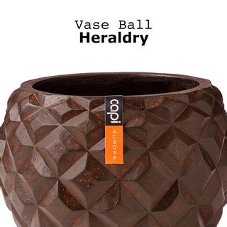 BSRI 102 Vase Ball Heraldry (Size D 18 x H 15 cm) - กระถางต้นไม้ Modern แบรนด์ Capi Europe ...