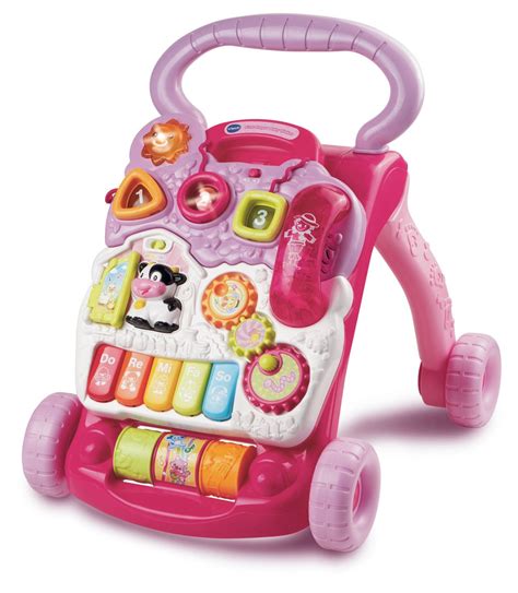 VTech Baby First Steps Baby Walker Pink - VTech Toys Australia