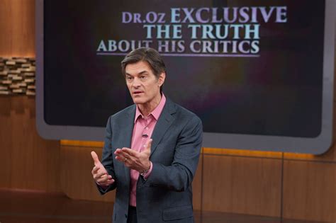 Dr. Oz Responds to Critics on His Television Show - The New York Times