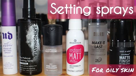 6 MAKEUP SETTING SPRAYS FOR OILY SKIN | Breakups2Makeup - YouTube