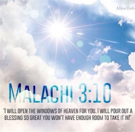 Malachi 3:10 | Biblical encouragement, Biblical verses, Biblical ...