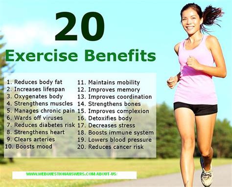 Weekly and Daily Tips for U: 20 Tips on Benefits of Daily Exercise