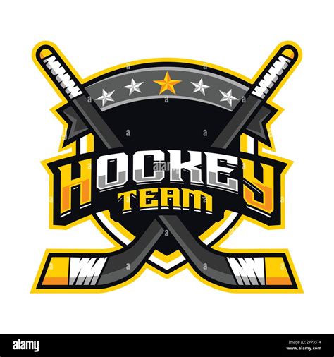 Hockey Team Mascot Logo Design Stock Vector Image & Art - Alamy