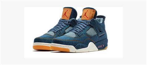 Air Jordan 4 Retro "levi"s Denim" - Air Jordan Iv Levi, HD Png Download ...