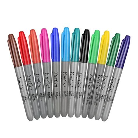 12pcs Portable Tattoo Transfer Pen Professional Tattoo Transfer Skin Marker Pen Colorful ...