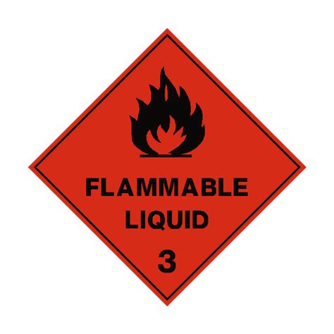 Flammable Liquid 3 Label– Safety-Label.co.uk