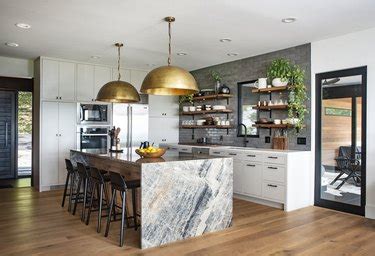 Waterfall Countertops: Kitchen Ideas and Inspiration | Hunker