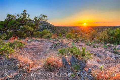 Texas Hill Country Summer Sunset 516-1 | Enchanted Rock State Natural ...