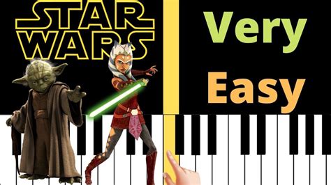 STAR WARS THE CLONE THEME - VERY EASY Piano Tutorial - YouTube