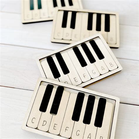 Wooden Piano Puzzle for Elementary Music Center Music - Etsy