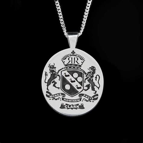 Clark Family Crest - Crest Jewelry – Heraldic Jewelry