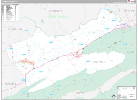 Tazewell County, VA Maps