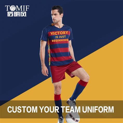 Free shipping Custom Team Football Jersey and shorts Adults/Youth/High school Soccer Uniforms ...