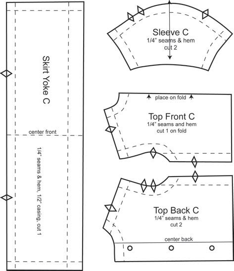 Barbie Top and Skirt | Sewing and Pattern