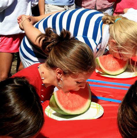 Watermelon Eating Contest by enovember, via Flickr | Pool party games ...