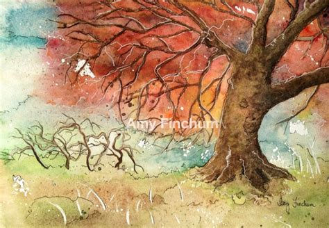 Mystical Tree Print Surreal Tree Painting Art Tree