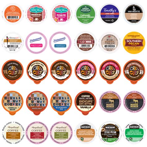 Perfect Samplers Flavored Coffee Pods Variety Pack, 30 Count for Keurig ...