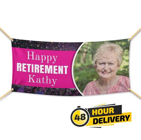 PERSONALIZED RETIREMENT BANNER 13 Oz Vinyl Hemmed With Grommets - Etsy