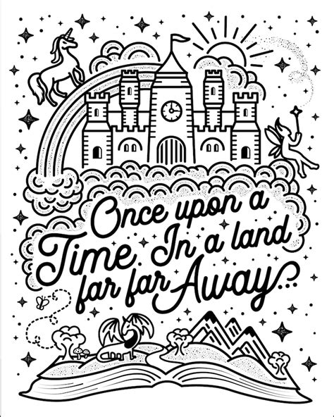 Once Upon A Time Digital Print. Once Upon a Time Art. Fairytale Art. in a Land Far Far Away ...